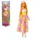 Barbie Dreamtopia: Princezná bábika v žlto-ružových šatách s motýľmi - Mattel