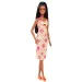 Barbie: Fashionista štýlová bábika v kockovaných, kvetinových šatách - Mattel