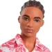 Barbie: Módna diktátorka Ken bábika v ružových kvetinových šatách - Mattel