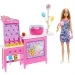 Barbie Mysteries: Plážová detektívka - Herný set so stánkom na cukrovú vatu a bábikou - Mattel