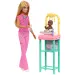 Barbie bábika detská lekárka s blond vlasmi - herný set Mattel