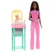 Barbie hnedovlasá detská lekárka kariérna bábika herný set - Mattel