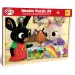 Bing a priatelia 24-dielne drevené puzzle s rámom - Lisciani