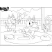 Bluey 2 v 1 60-dielne puzzle a omaľovánka 50x35 cm - Lisciani