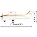 COBI: Cessna 172 Skyhawk oranžovo-biela stavebnica (26623)