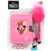 Canenco: Tajný plyšový denník Minnie Mouse s uzamykateľným a UV lampou