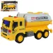 City Truck: Žltý nákladný auto s nádržou so svetlom a zvukom 1/18