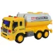City Truck: Žltý nákladný auto s nádržou so svetlom a zvukom 1/18