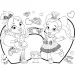 Disney Alice v krajine zázrakov 2 v 1 maxi 24-dielne puzzle a omaľovánka 70x50 cm - Lisciani