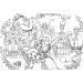 Disney Encanto 2 v 1 maxi 2x60 dielik puzzle a omaľovánka 50x35 cm - Lisciani