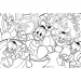 Disney Kačer Donald 2 v 1, 24-dielne puzzle a omaľovánka 50x35 cm – Lisciani