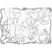 Disney Pinocchio 2 v 1 maxi 24-dielne puzzle a omaľovánka 70x50 cm – Lisciani