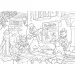 Disney Pinocchio 2 v 1 maxi 35-dielne puzzle a omaľovánka 70x50 cm - Lisciani
