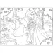 Disney Popoluška 2 v 1 maxi 150-dielne puzzle a omaľovánka 70x50 cm - Lisciani
