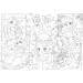 Disney Princezné – Mangová mágia 2 v 1, 250-dielne puzzle a omaľovánka 50x35 cm – Lisciani