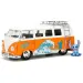Disney Stitch – 1961 Volkswagen autobus s figúrkou Stitch, model auta 1/24 – Jada Toys