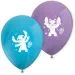 Disney+Stitch fialovo-modré balóniky, sada 8 ks