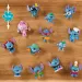 Disney+Stitch mini prekvapivá figúrka v kapsule v tvare ananásu, 4. séria, 1 ks
