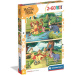 Dobrodružstvá Medvedíka Pú 2x60-dielne Supercolor puzzle - Clementoni