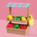 Évi Love: Évi bábika s ovocným stánkom hracia súprava - Simba Toys