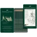 Faber-Castell: Castell 9000 grafitová ceruzka, súprava 12 kusov v kovovej krabičke