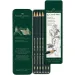 Faber-Castell: Grafitová ceruzka Castell 9000, sada 6 kusov v kovovej škatuľke