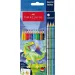 Faber-Castell: Sada farebných ceruziek Grip s motívom dinosaurov, 10+3 ks v balení