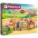 Faunica: Jazdecký areál s koňmi a jazdcami 23-dielna hracia súprava - Woodyland
