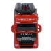 Fire Truck: Kovový otočný hasičský kamión 20cm