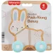 Fisher-Price: Drevený tlačiarik zajac - Mattel