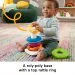 Fisher-Price: Senzorický Rock-A-Stack™ krúžkový pyramíd - Mattel