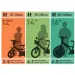 Flappy 14” detský bicykel s košíkom a sedačkou pre bábiku v ružovo-bielej farbe – bicykel Dino Bikes