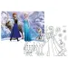 Frozen 2 v 1, 108-dielne puzzle a omaľovánka, 70x50 cm – Lisciani