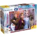 Hlavné postavy Ľadového kráľovstva 2 v 1 maxi 24-dielne puzzle a omaľovánka 70x50 cm - Lisciani