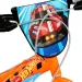 Hot Wheels 14" detský bicykel s držiakom na fľašu a pomocnými kolieskami v oranžovo-čiernej farbe – bicykel Dino Bikes