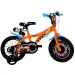 Hot Wheels 16" detský bicykel s držiakom na fľašu a bočnými kolieskami v oranžovo-čiernej farbe – bicykel Dino Bikes