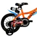 Hot Wheels 16" detský bicykel s držiakom na fľašu a bočnými kolieskami v oranžovo-čiernej farbe – bicykel Dino Bikes