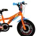 Hot Wheels 16" detský bicykel s držiakom na fľašu a bočnými kolieskami v oranžovo-čiernej farbe – bicykel Dino Bikes