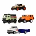 Hot Wheels: Prémiový extrémny terénny automobil 4-kusové balenie – Mattel