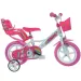 Jednorožec ružovo-biely detský bicykel vo veľkosti 12 - Dino Bikes bicykel