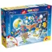 Káčerovo: Donald vo vesmíre 2 v 1 108-dielne puzzle a omaľovánka 70x50 cm - Lisciani