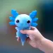 Lets Glo Axolotl svietiaci vodný kamarát v modrej farbe