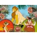 Leví kráľ 2 v 1 24-dielne Eco mini puzzle a omaľovánka 35x25 cm - Lisciani