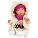 Llorens: Mimi 42 cm plačúca bábika v sade Love Bear s medvedíkom