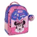 Luna: Must Team Hello Minnie Mouse zaoblený školský batoh s 3 priehradkami, 32x18x43 cm