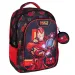 Luna: Must Team Iron Man zaoblený 3-komorový školský batoh, ruksak 32x18x43 cm
