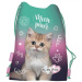 MLF Kitty Party mačací vak na telocvik, športový vak 34 × 43 cm