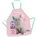 Máj maly priatel Fluffy Kitty maliarska zástera s mačičkou