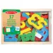 Magnetické drevené čísla, sada na rozvoj zručností v úložnej krabici - Melissa &amp; Doug
