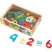 Magnetické drevené čísla, sada na rozvoj zručností v úložnej krabici - Melissa &amp; Doug